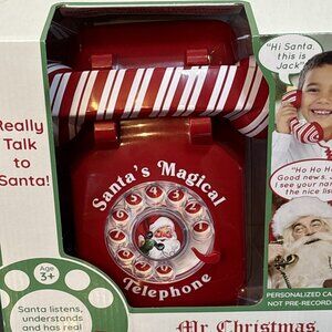 Mr Christmas Santas Magical Telephone AI Interactive Multilingual Conversation